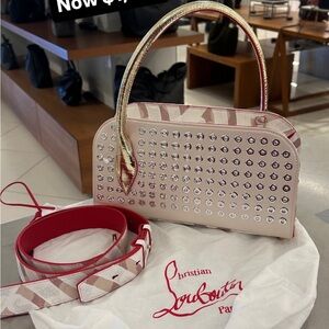 Christian Louboutin Eloise Gaagal Grommets Baguette Bag